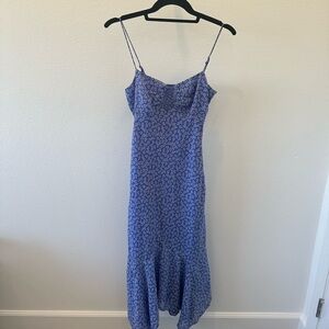 Urban Outfitters Blue Floral Maxi Dress